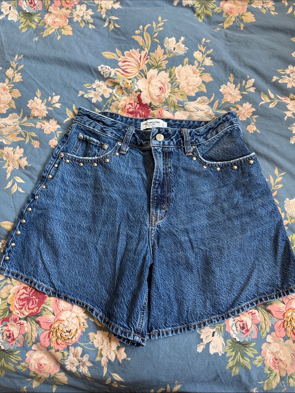 A&F curvy denim shorts
